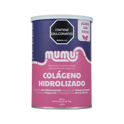 Colágeno Hidrolizado Vainilla 500 g – Mumu | Plazet