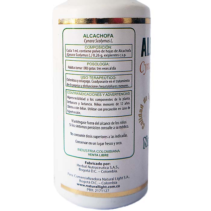 Extracto de Alcachofa 60 ml – Natural Light | Plazet