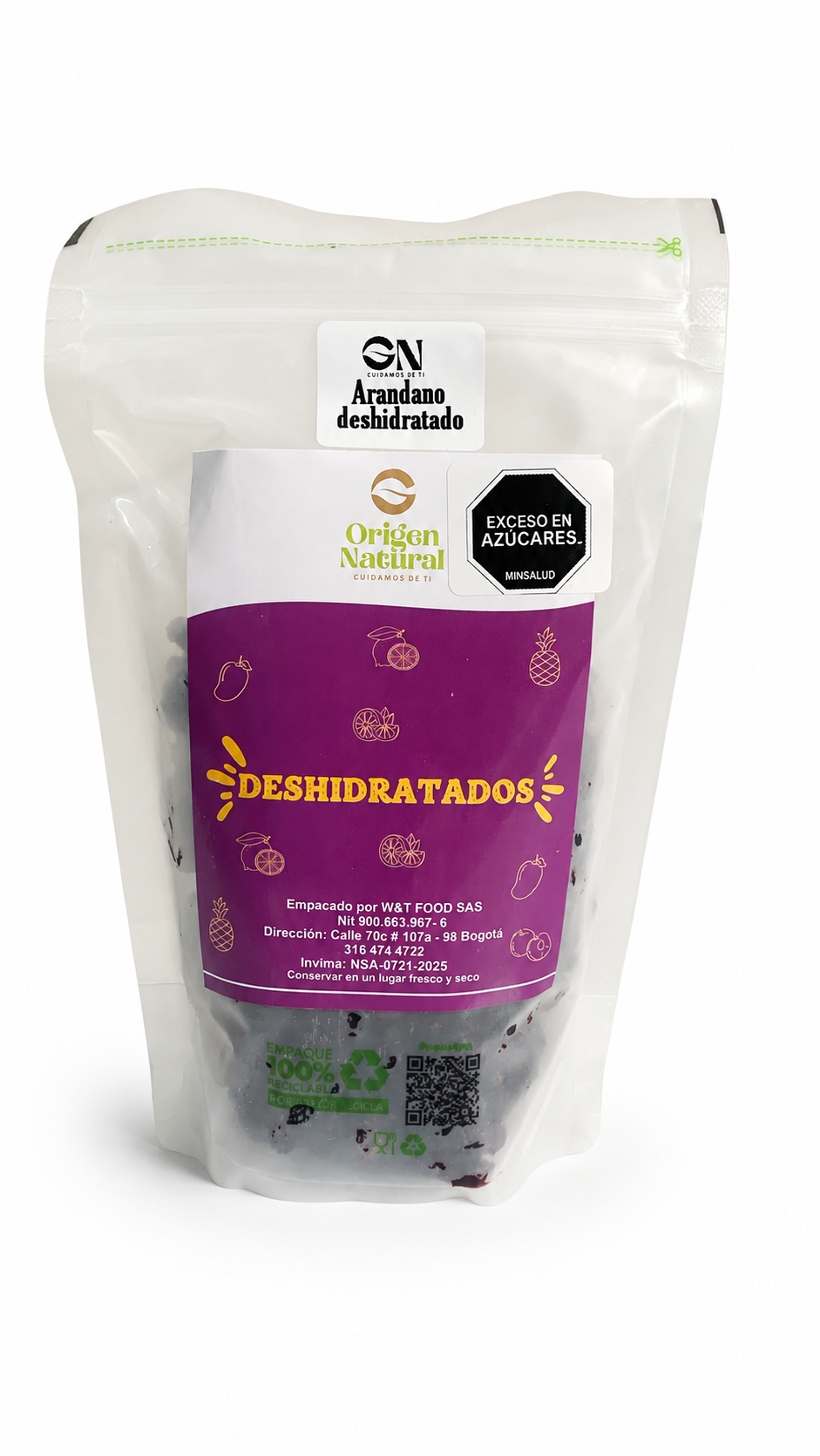 Arándano Deshidratado 250 g – Origen Natural