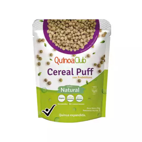 CEREAL PUFFS CON PROBIOTICOS NATURALES X 70 GR - QUINUACLUB