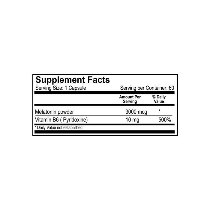 Melatonin 3 mg con B6 60 Tabletas – Natural Light | Plazet