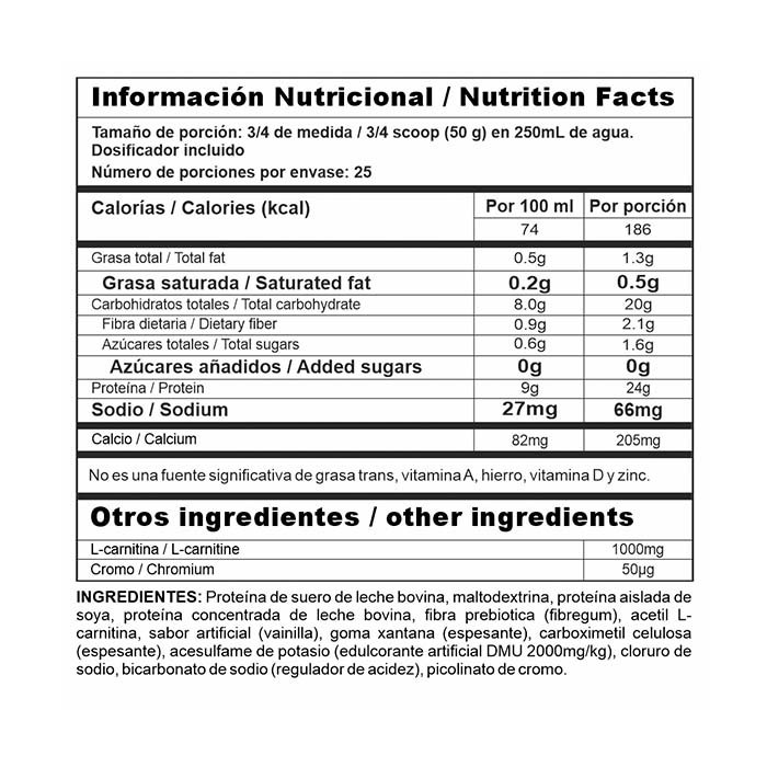 Megaplex Lite Vainilla 3 lb – Nutramerican | Plazet