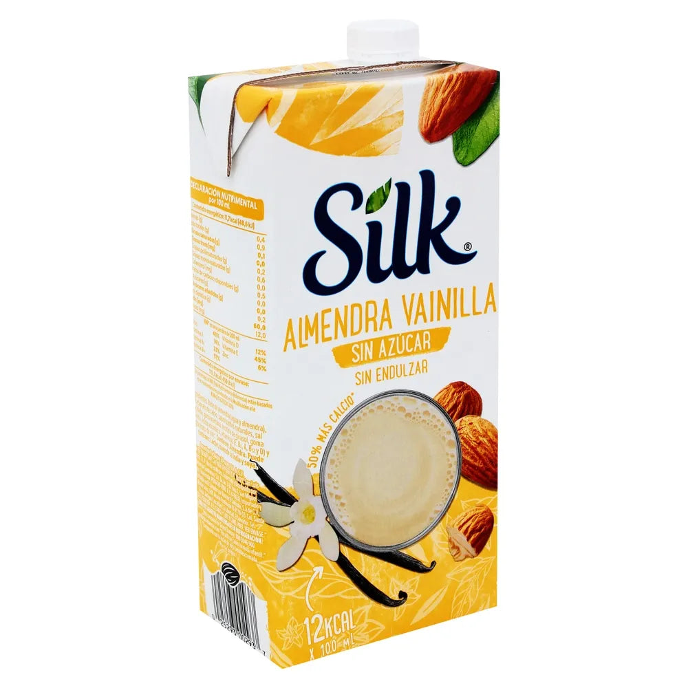 Bebida de Almendra Vainilla Sin Endulzar 946 ml – Silk