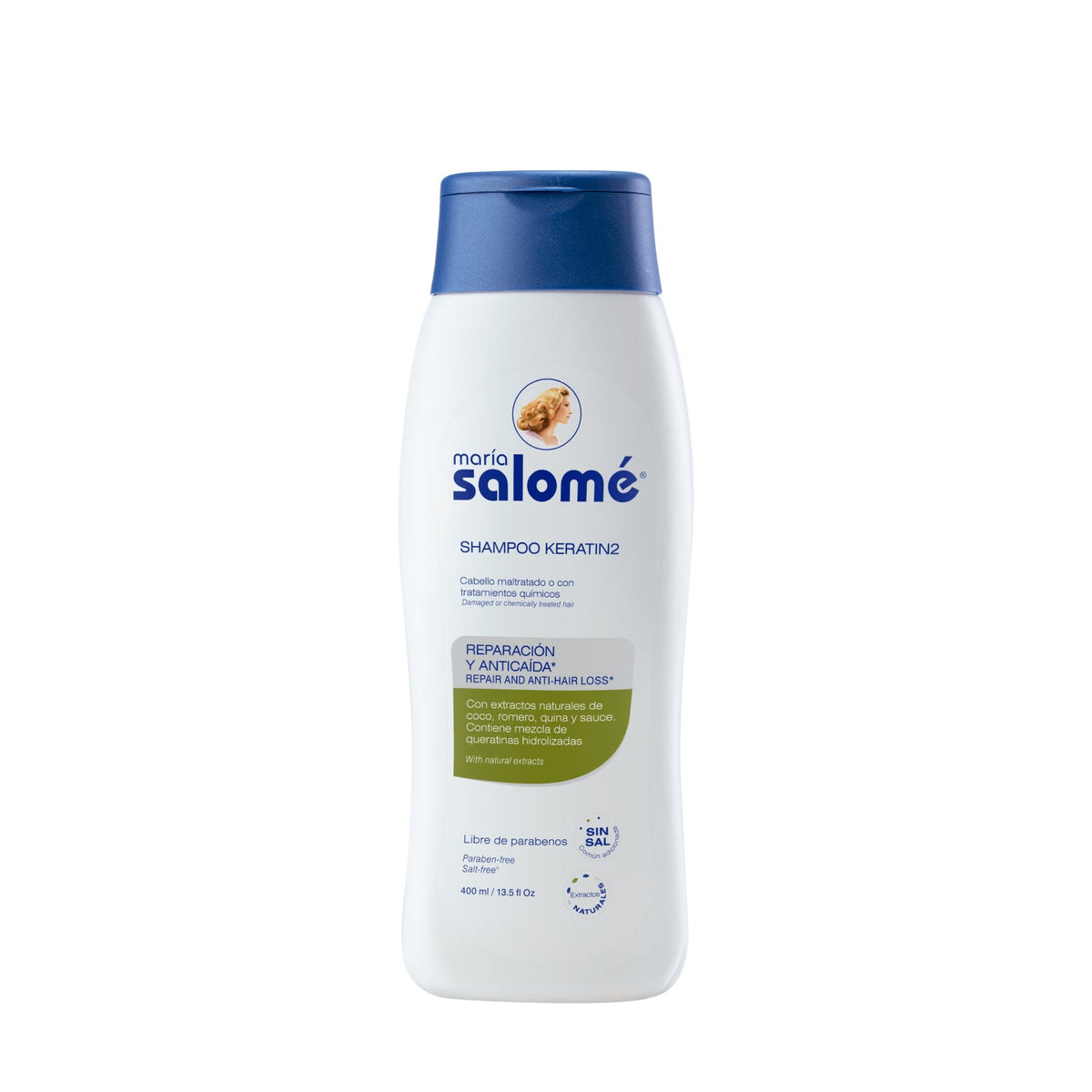 Shampoo Sin Sal Keratine2 400 ml – María Salomé | Plazet