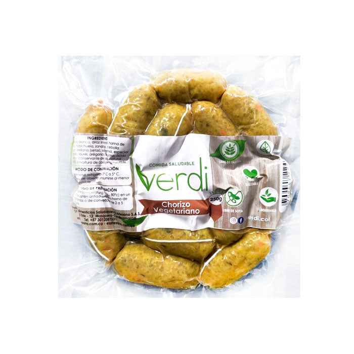 Chorizo Vegano Cocktail 250 g (15 und) – Verdi | Plazet
