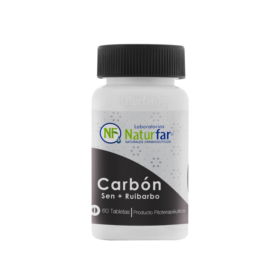 Carbón Sen + Ruibarbo 60 Tabletas | Plazet