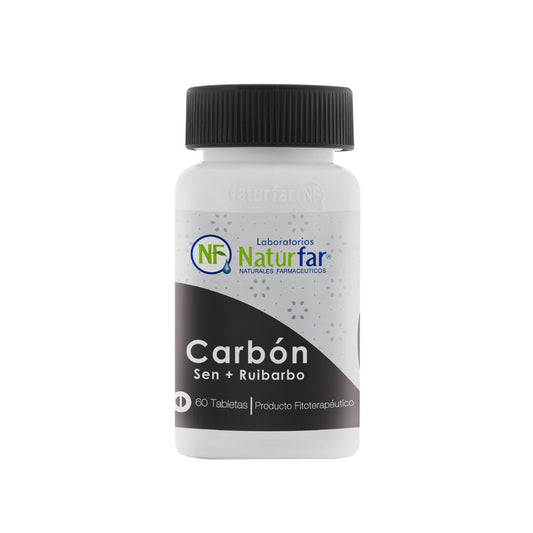 Carbón Sen + Ruibarbo 60 Tabletas | Plazet