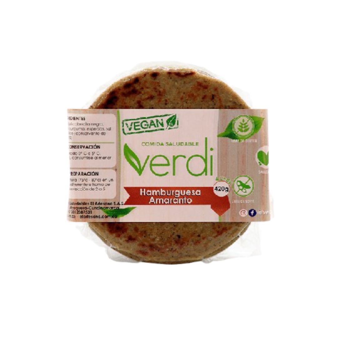 Hamburguesa de Amaranto 420 g (4 und) | Plazet
