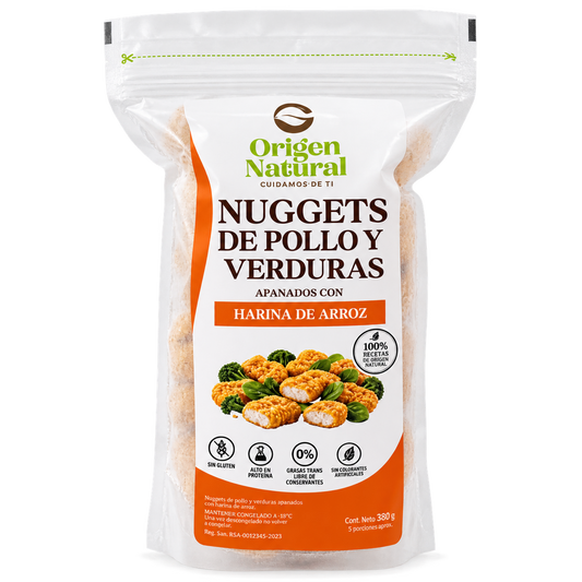 Nuggets de Harina de Arroz y Verduras 500 g – Origen Natural