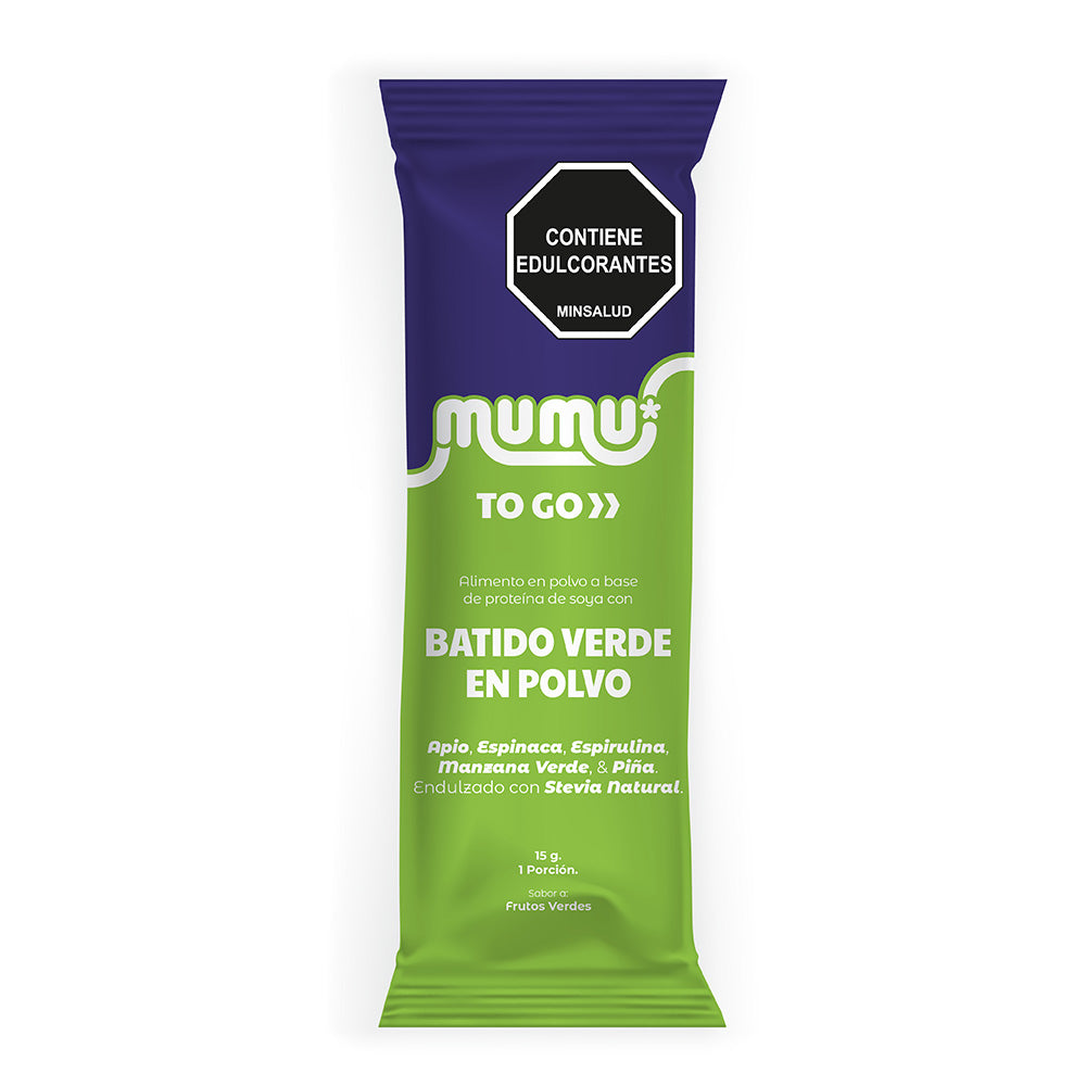To-Go Batido Verde Sobre 15 g – Mumu | Plazet