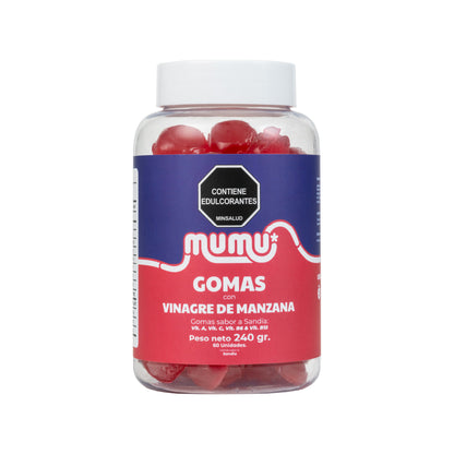 GOMITAS VINAGRE DE MANZANA X 240 GR - MUMU
