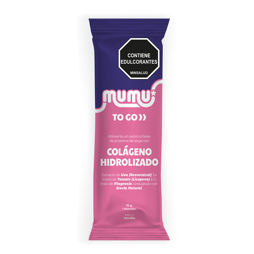 To-Go Colágeno Hidrolizado Vainilla Sobre 15 g – Mumu | Plazet