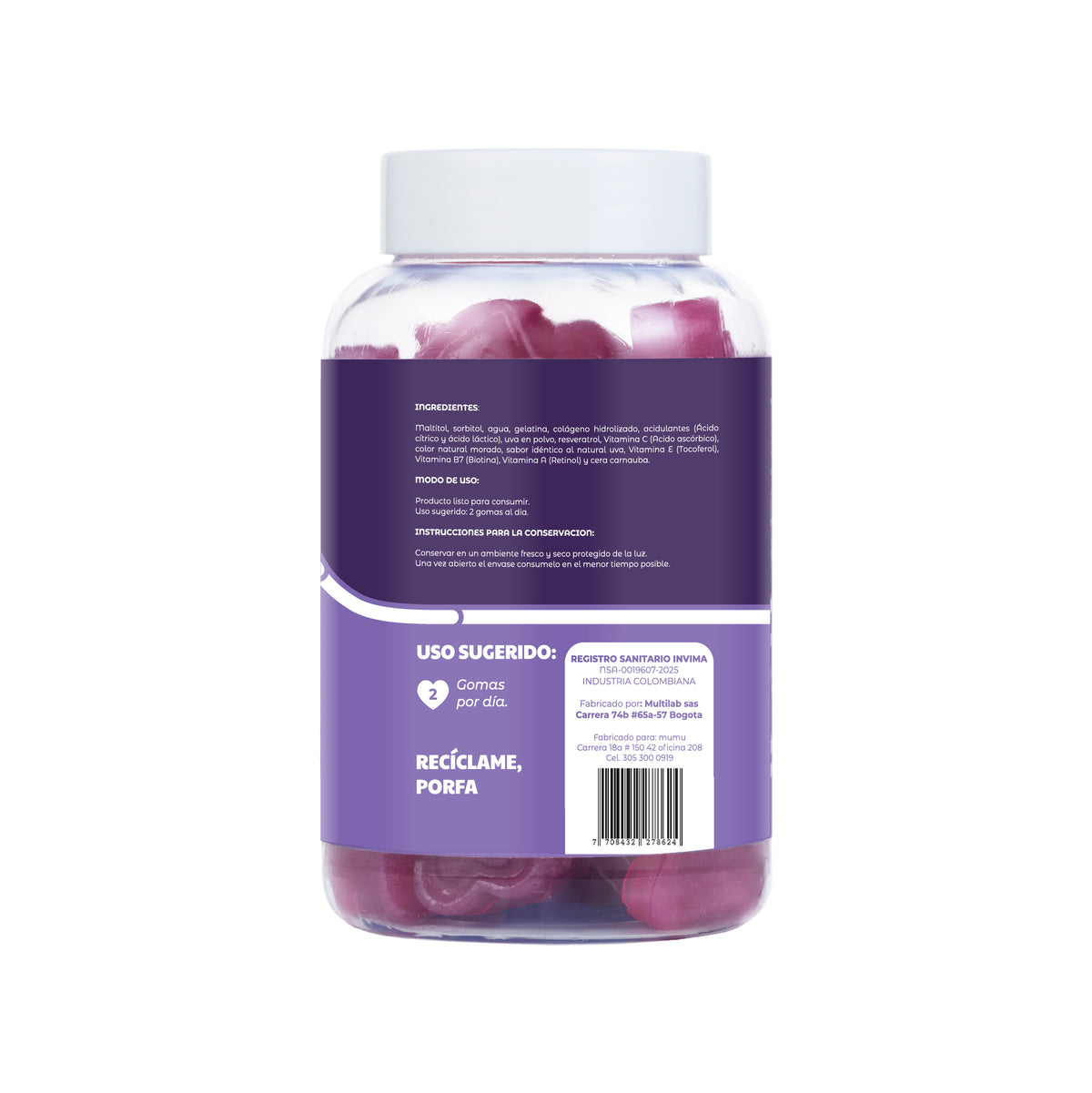 Gomitas Resveratrol 210 g – Mumu | Plazet