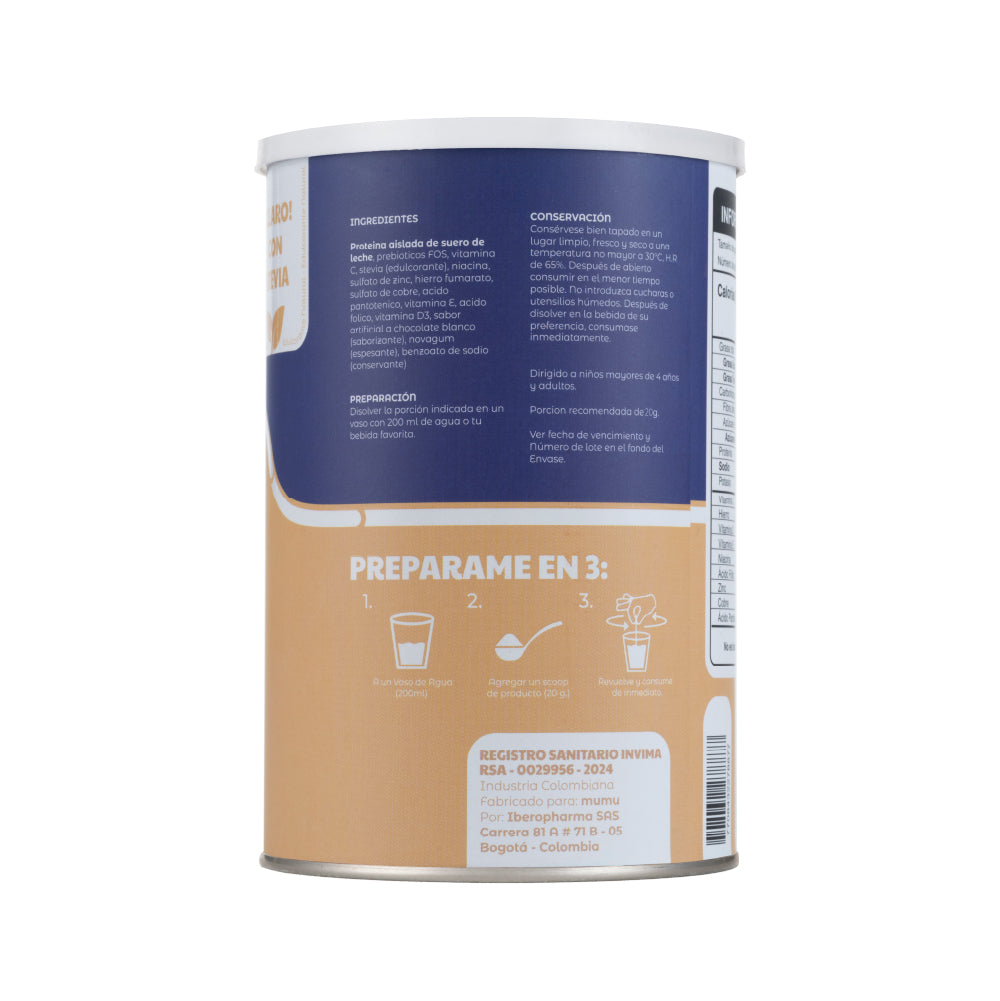 Proteína en Polvo 500 g – Mumu | Plazet