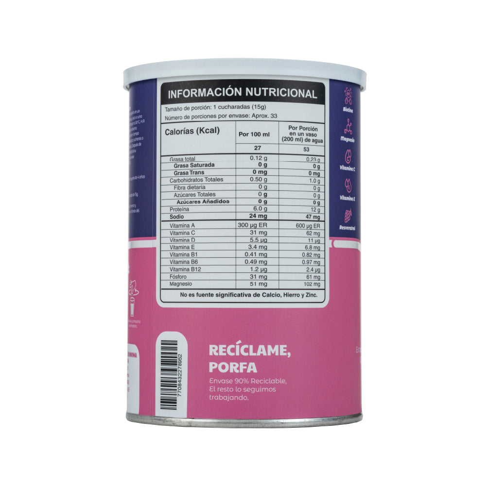 Colágeno Hidrolizado Vainilla 500 g – Mumu | Plazet