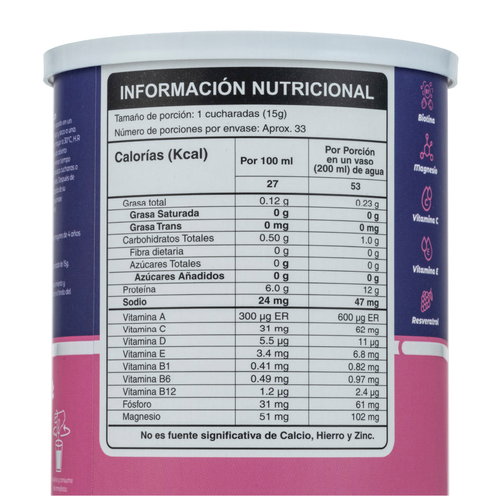 Colágeno Hidrolizado Vainilla 500 g – Mumu | Plazet