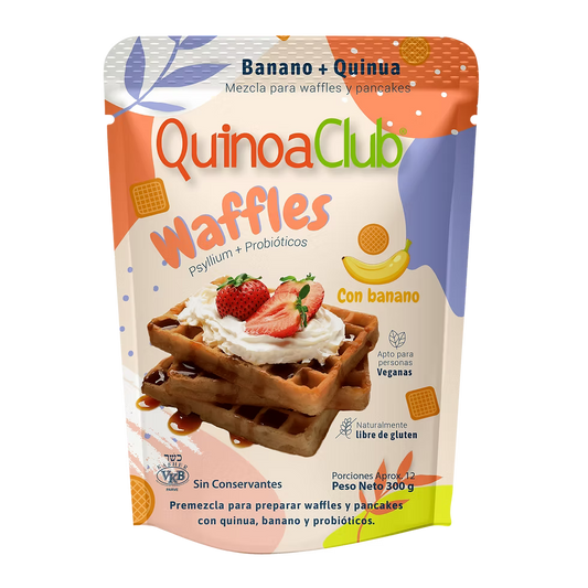 Wafles con Probióticos Banano 300 g – QuinuaClub