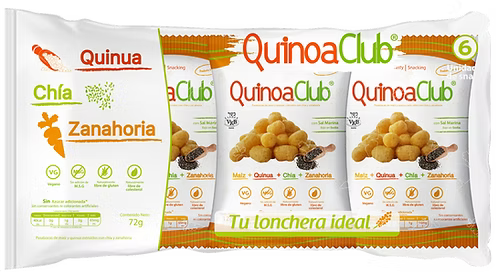 Snack Quinua, Chía y Zanahoria x 6 und – QuinuaClub