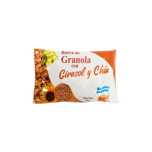 BARRA GRANOLA CHIA GIRASOL SIN AZUCAR