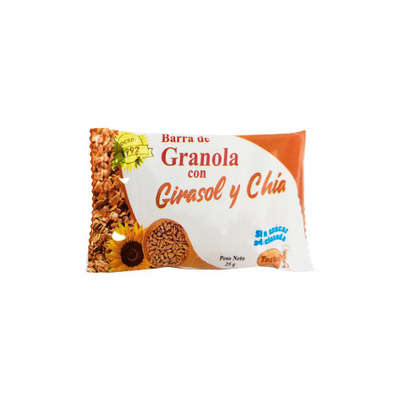 BARRA GRANOLA CHIA GIRASOL SIN AZUCAR