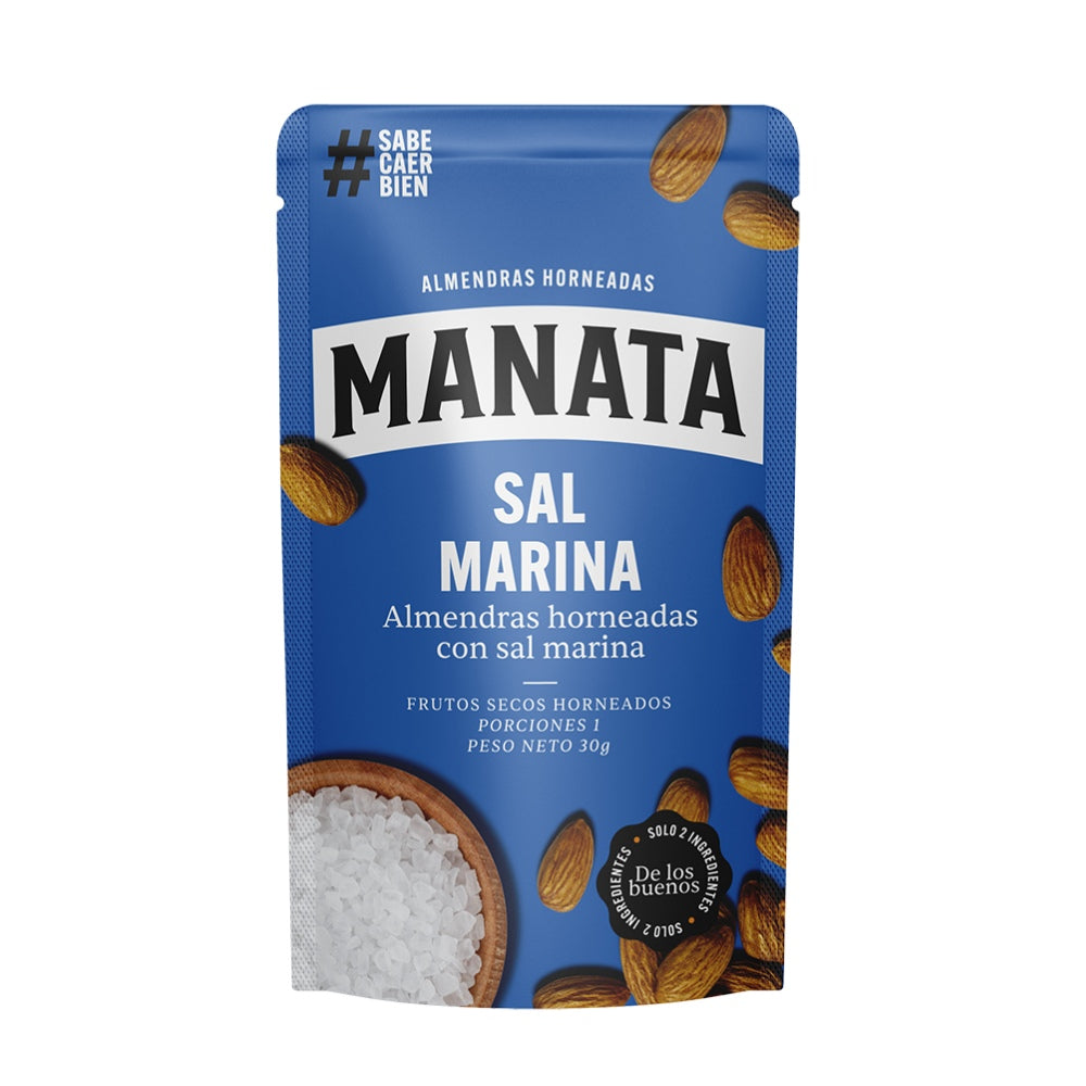 Almendras Horneadas Sal Marina – Manata