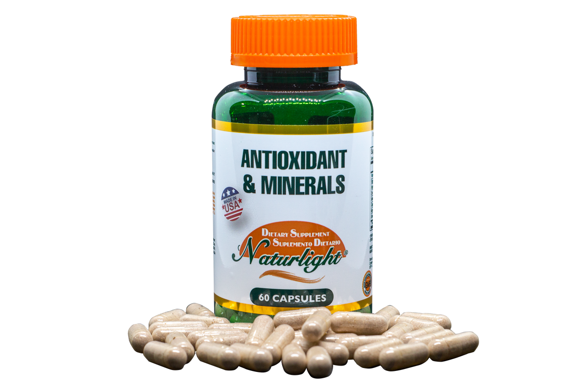 Antioxidant Plus Minerals 60 Cápsulas – Natural Light | Plazet