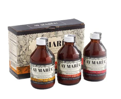 Salsa Picante Tripack Fuego 120 ml – Ay María | Plazet