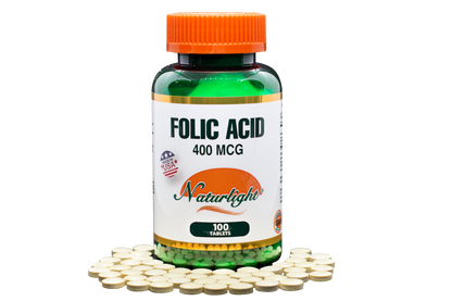 Folic Acid 100 Tabletas – Natural Light | Plazet