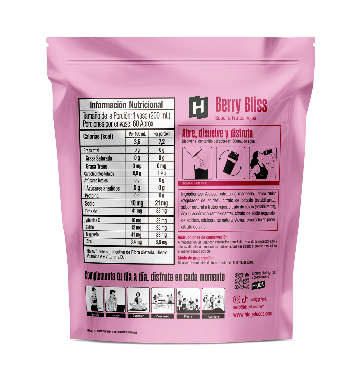 HIGGS BERRY BLISS PACK X 20 UNIDADES