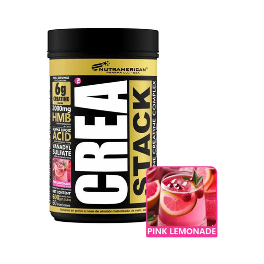 Crea Stack Limonada Rosada 600 g – Nutramerican | Plazet