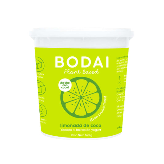 Yogurt Limonada de Coco 140 g – Bodai | Plazet