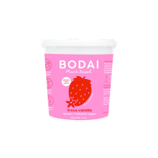 Yogurt Fresa Vainilla 140 g – Bodai | Plazet