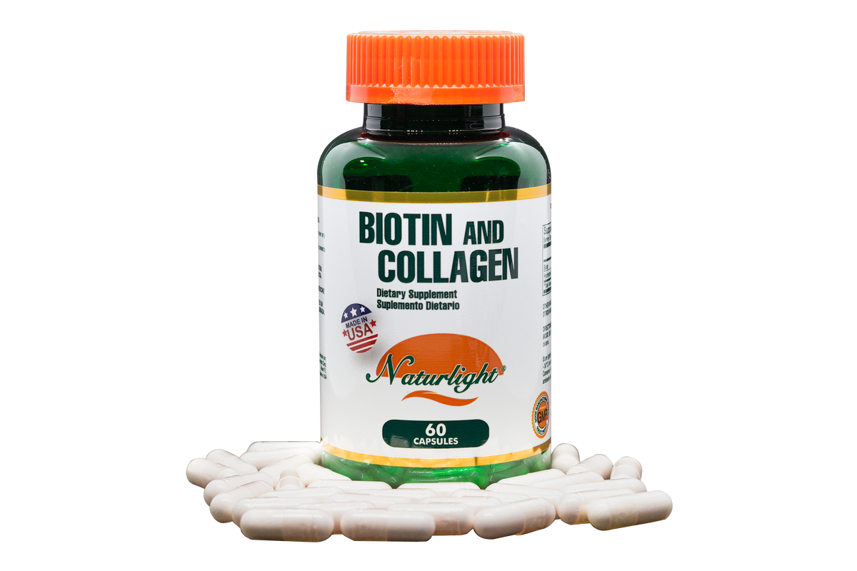 Biotin Plus Collagen 60 Cápsulas – Natural Light | Plazet