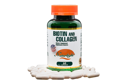 Biotin Plus Collagen 60 Cápsulas – Natural Light | Plazet