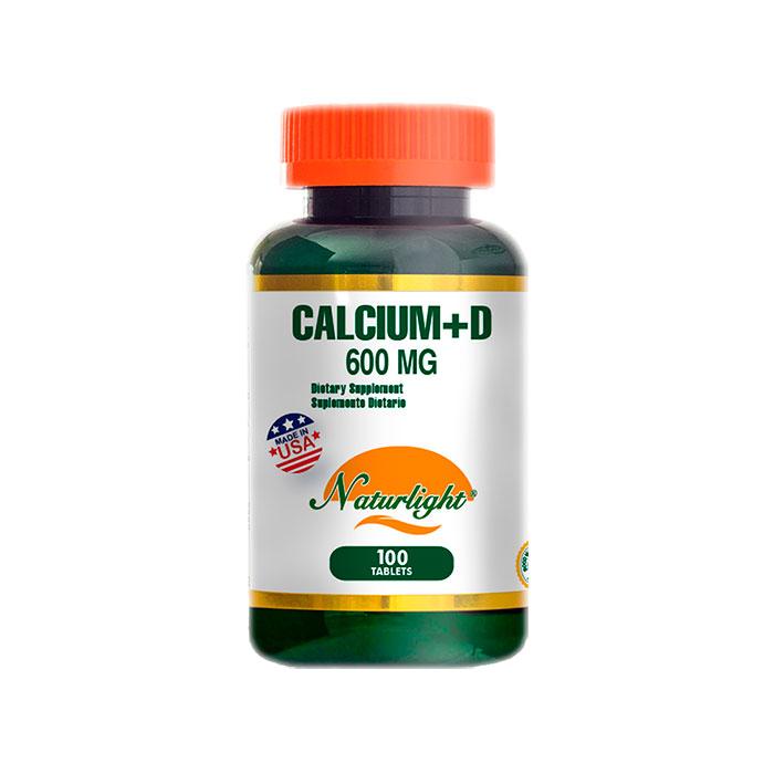 Calcium 600 + D 100 Tabletas – Natural Light | Plazet