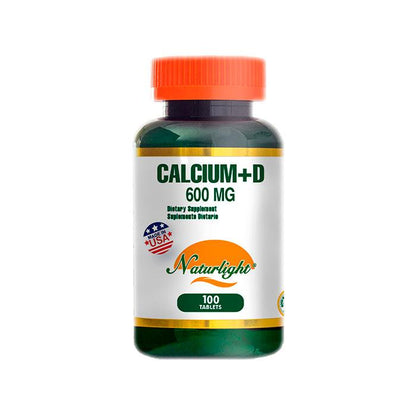 Calcium 600 + D 100 Tabletas – Natural Light | Plazet