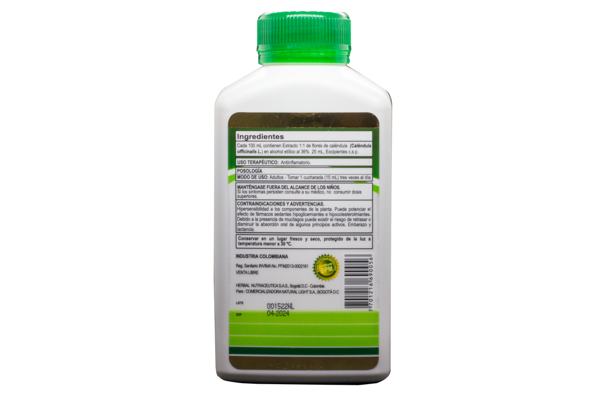 Suspensión de Caléndula 360 ml – Natural Light | Plazet