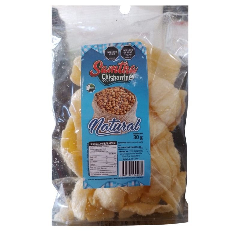 Chicharrines Naturales 30 g – Samtha | Plazet