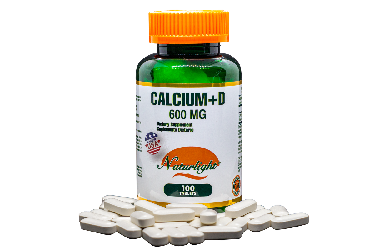 Calcium 600 + D 100 Tabletas – Natural Light | Plazet