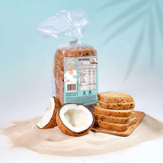 Pan tajado integral con coco Fit Cook