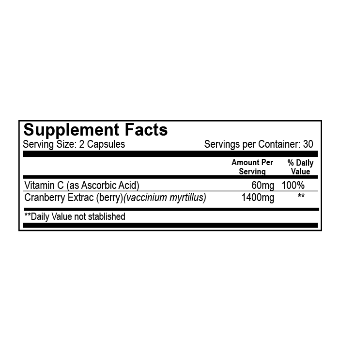 Cranberry 700 mg 60 Cápsulas – Natural Light | Plazet