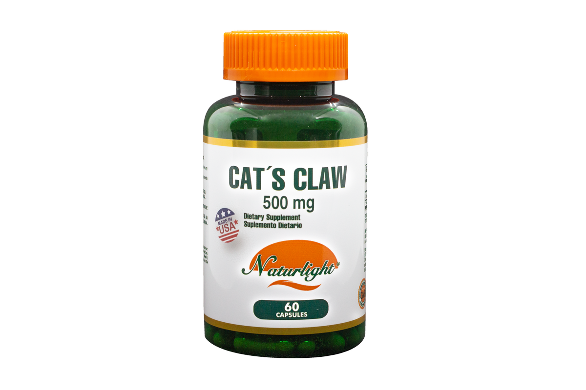 Cat's Claw 500 mg 60 Cápsulas – Natural Light | Plazet