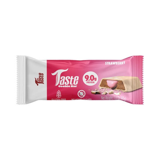 Taste Cookie Bar Strawberry 45 g – Mrs Taste | Plazet