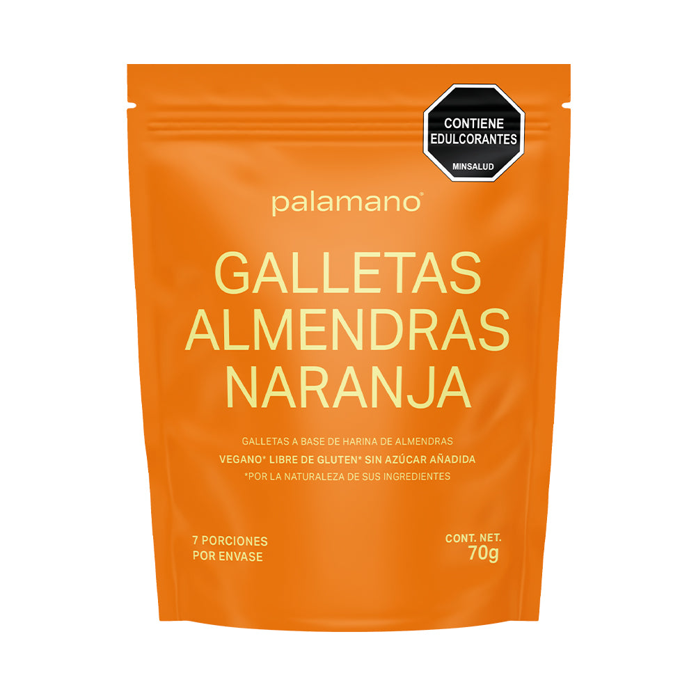 GALLETAS ALMENDRAS NARANJA X 70 GR - PALAMANO