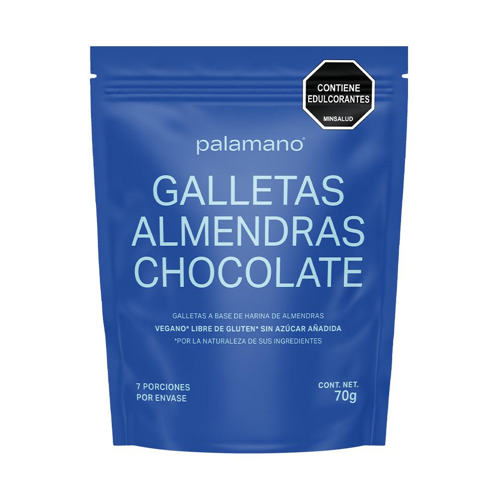 GALLETAS ALMENDRAS CHOCOLATE X 70 GR - PALAMANO