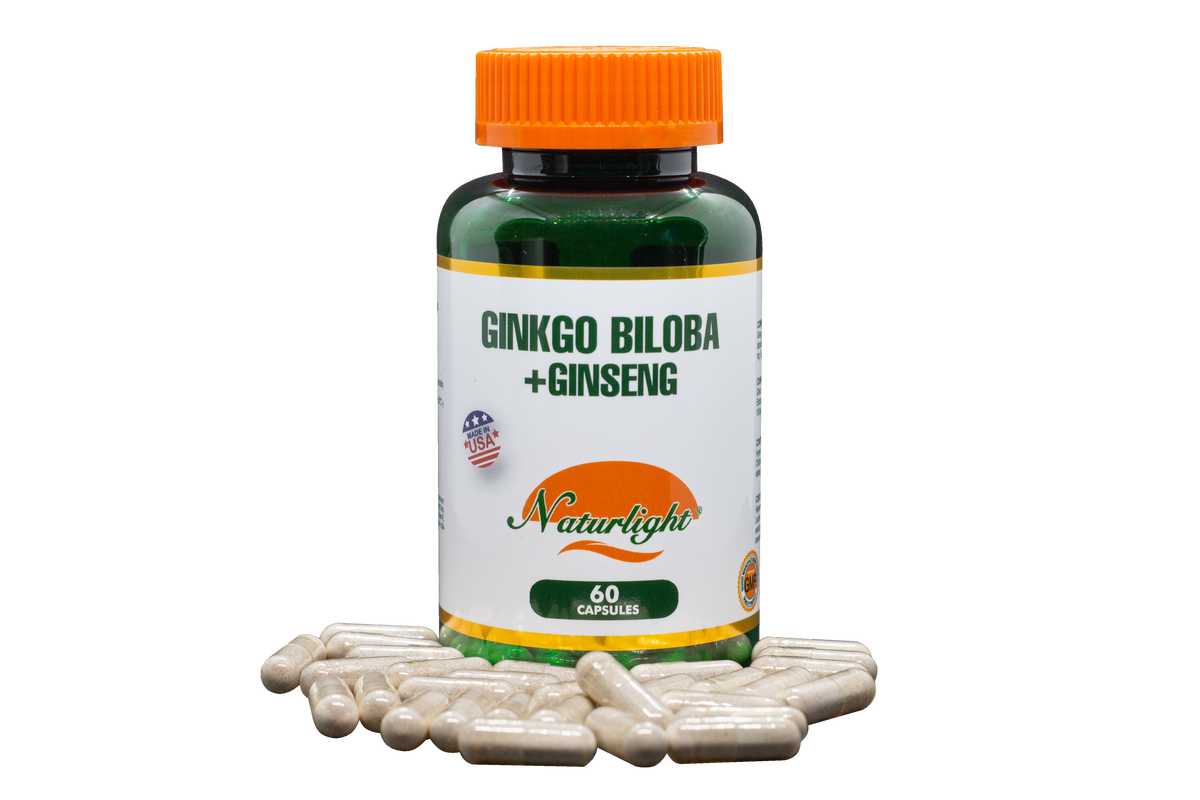 Ginkgo Ginseng 60 Cápsulas – Natural Light | Plazet