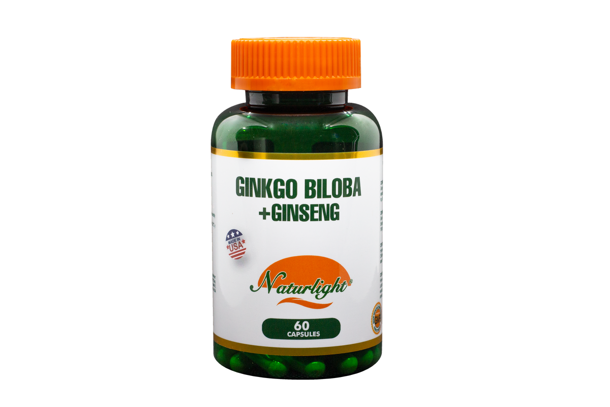 Ginkgo Ginseng 60 Cápsulas – Natural Light | Plazet