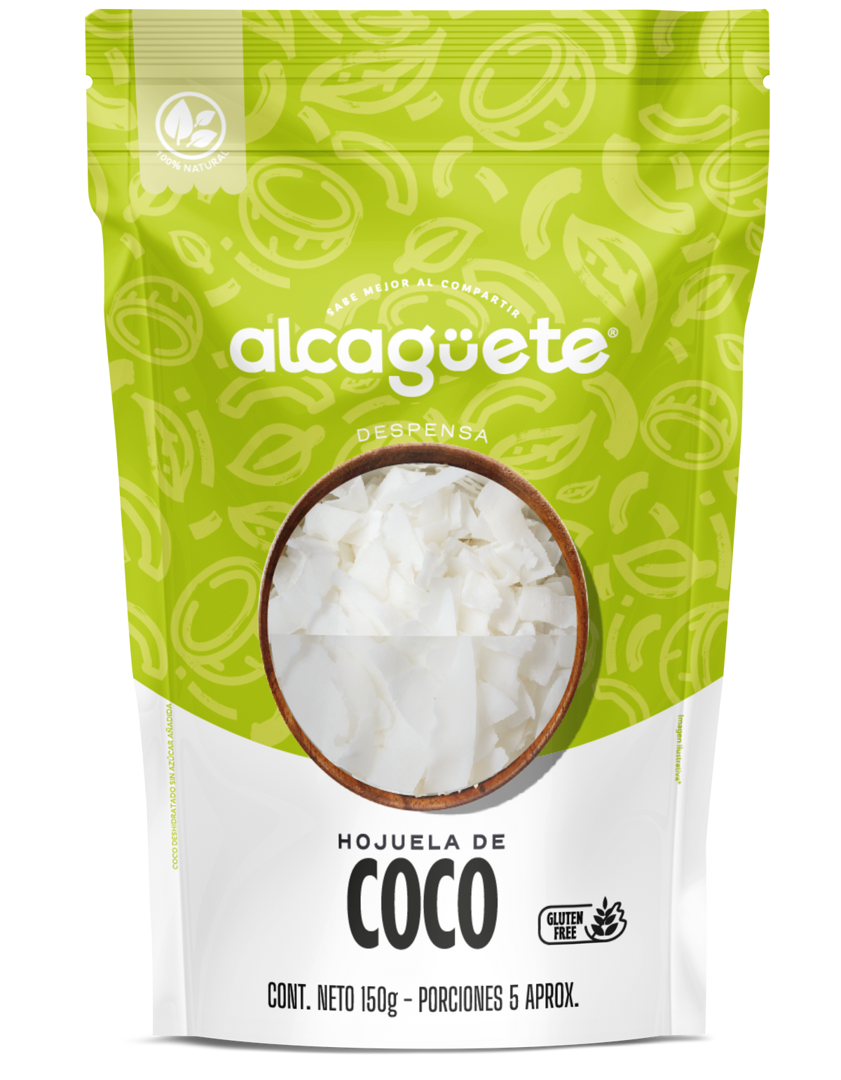 Hojuela de Coco Orgánico 150 g – Alcagüete