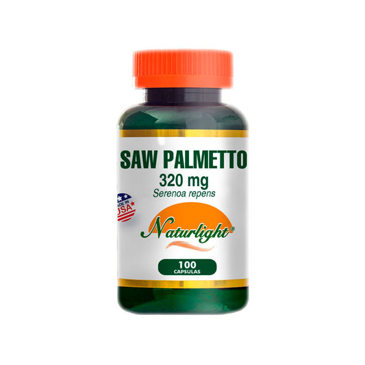 Saw Palmetto 320 mg 100 Cápsulas – Natural Light | Plazet