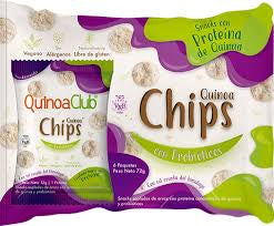 CHIPS CON PROTEINA Y PROBIOTICOS NATURAL X 6 UND - QUINUACLUB
